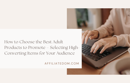 How to Choose the Best Adult Products to Promote – Selecting High-Converting Items for Your Audience